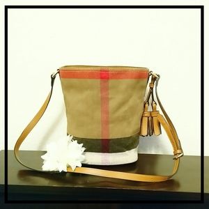 Burberry Nova Check Bucket Bag